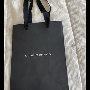 🖤🤍 Club Monaco Black/White Small Paper Bag 🤍🖤
